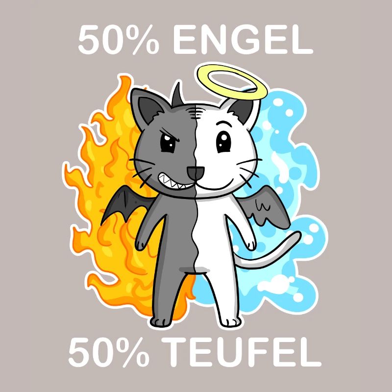 Katze Katzenrasse Devon Rex - Engel und Teufel
