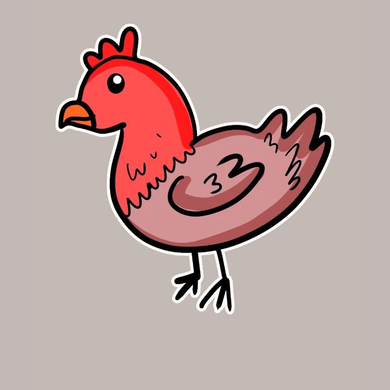 Bande dessinée de poulet