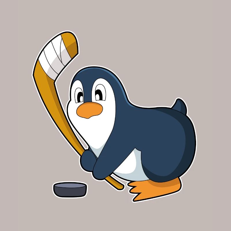 Pinguin Eishockey Eishockeyschläger