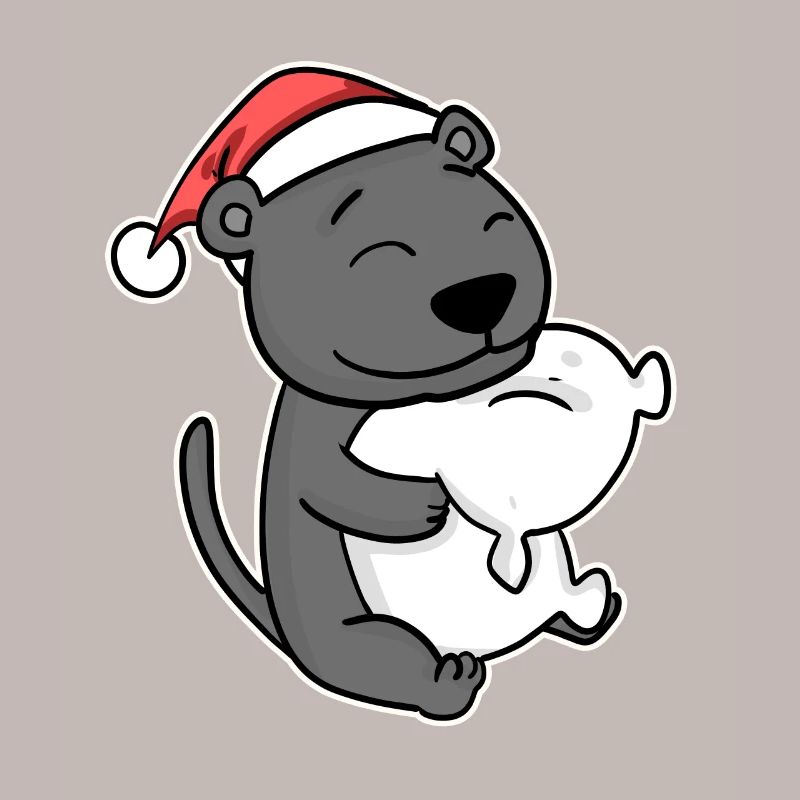 Schwarzer Panther Weihnachten Schlafen Schlaf