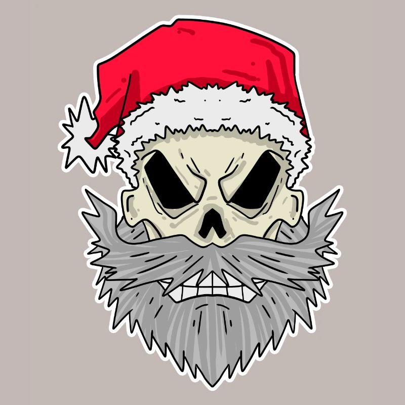 Weihnachtsmann Totenkopf