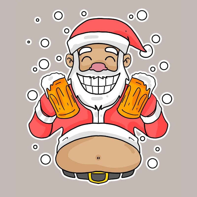 Weichmachten Bier Weihnachtsmann