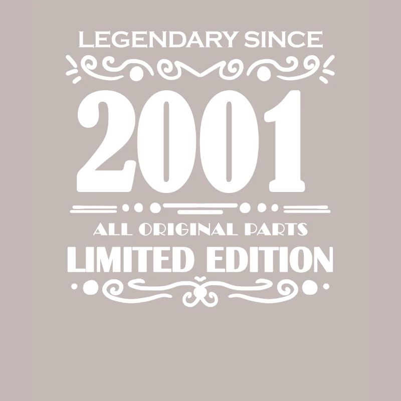 2001 - Né 2001 - Année de construction 2001