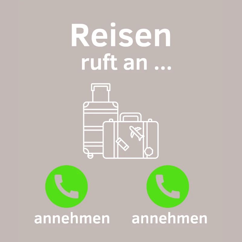 Reisen ruft an - annehmen oder annehmen?