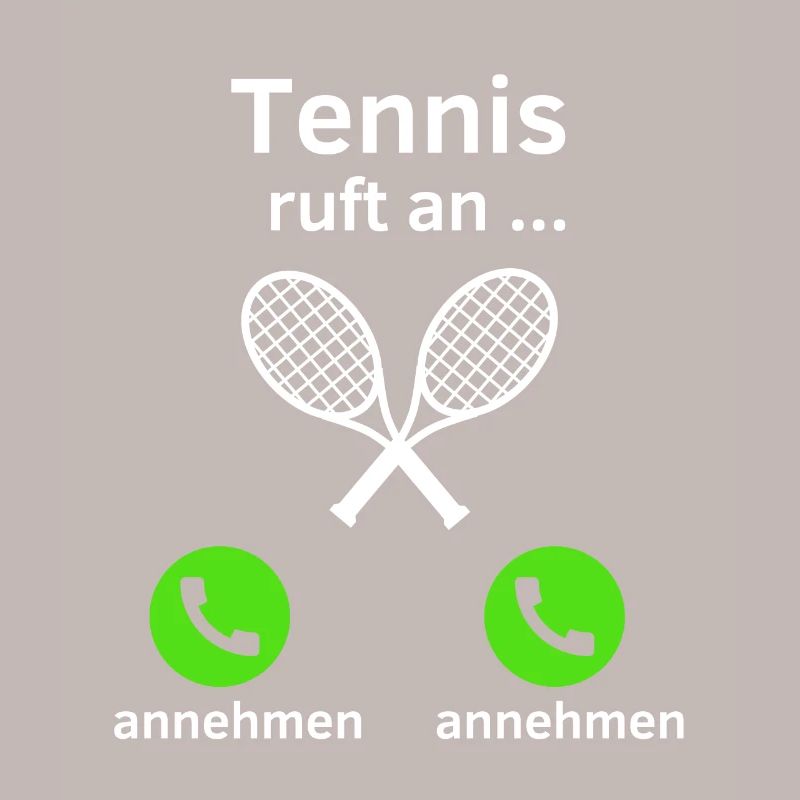 Tennis ruft an - annehmen oder annehmen?