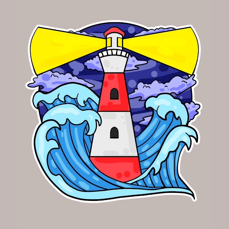 Phare Côte Mer Mer