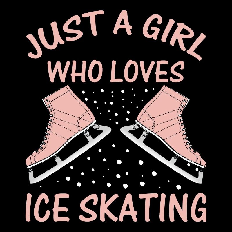 Nur ein Mädchen, das Eislaufen liebt Skater Tee