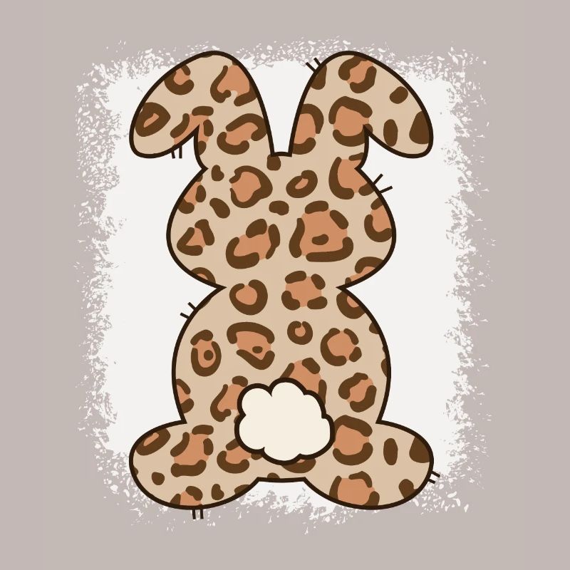 Leopard Print Bleached Easter
