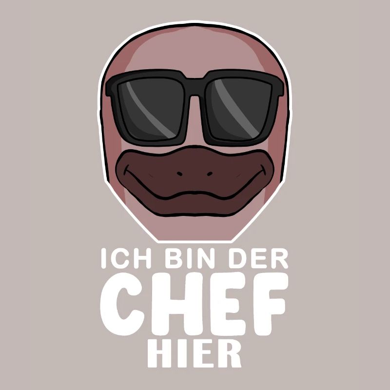 Cool Schnabeltier Chef Spruch