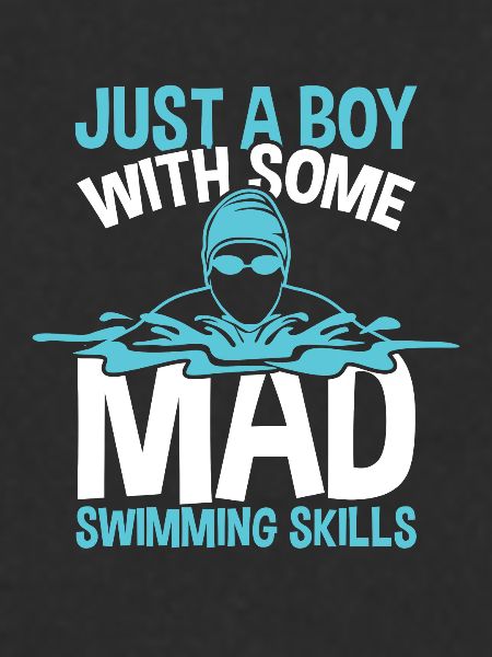 Swimming boy