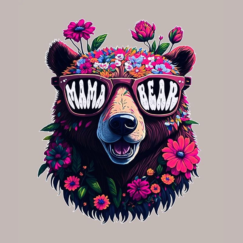 Mamabär Sonnenbrille Mama Bear Muttertag Blumen
