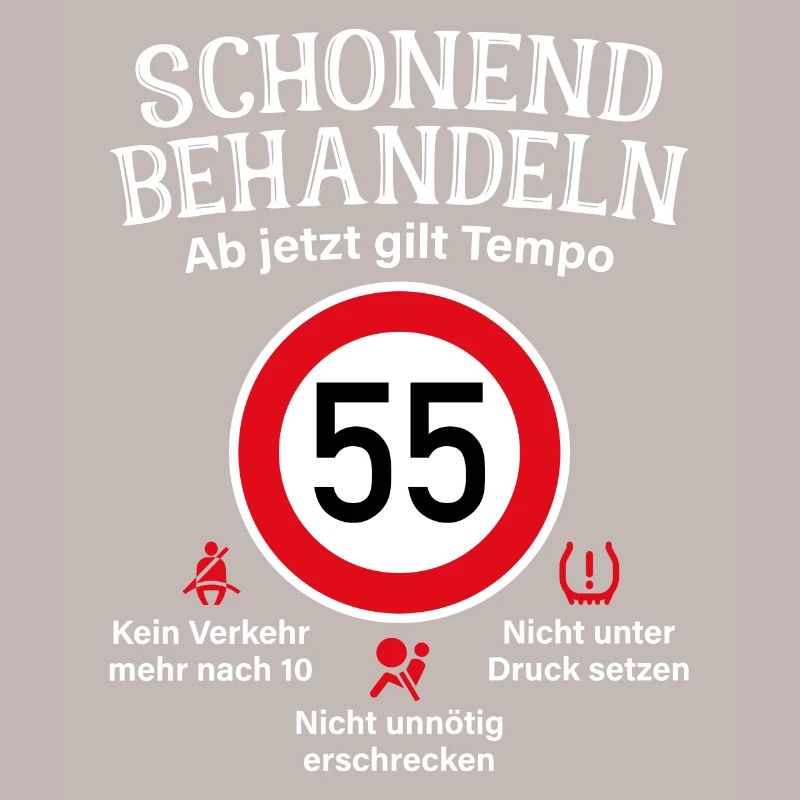 55. Geburtstag Schonend Behandeln 55 Tempolimit 55
