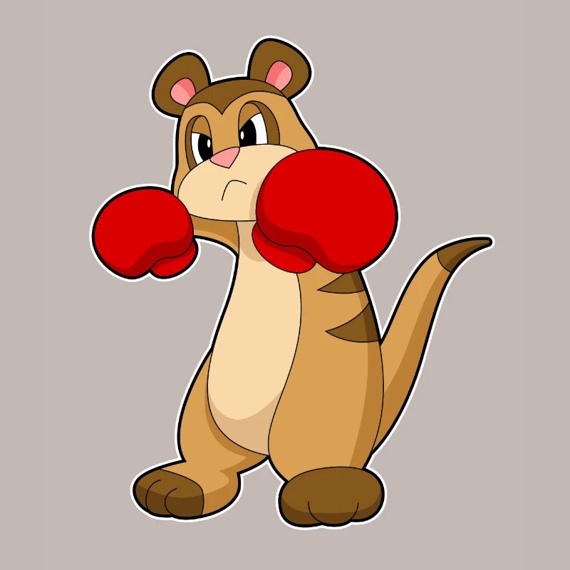 Boxer Boxeur Suricate Gants de boxe Boxe