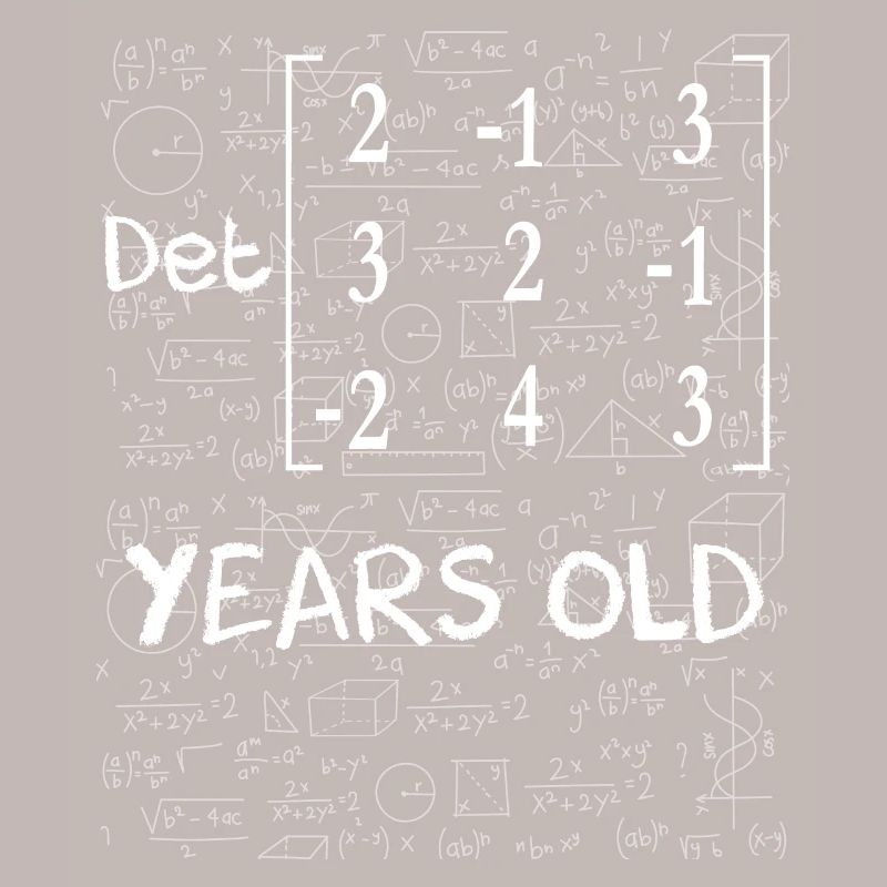 75th anniversary 75 years matrix determinant