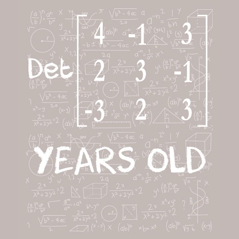 86th birthday 86 years matrix determinant