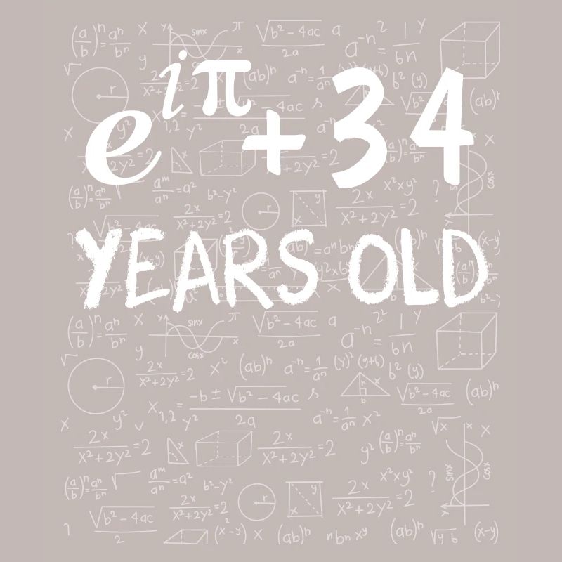 33rd birthday 33 years old Euler Identity gift
