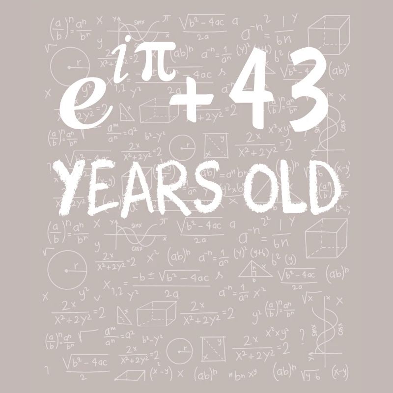 42nd Birthday 42 Years Euler Identity Math Gift