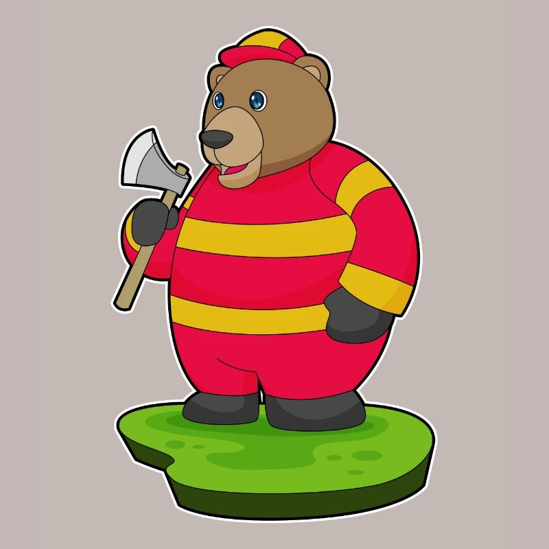 Hache de pompier ours