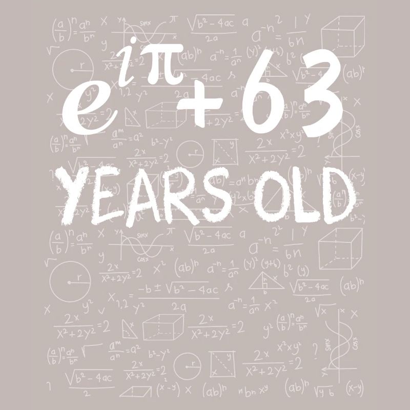 62nd Birthday 62 Years Euler Identity Math Gift