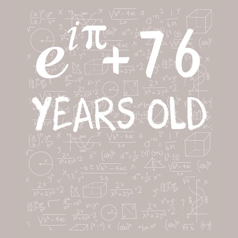 75th birthday 75 years Euler Identity math gift