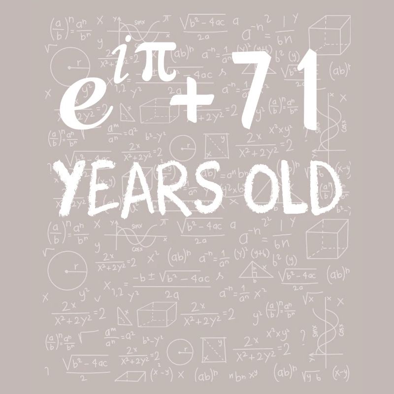 70th birthday 70 years Euler Identity math gift