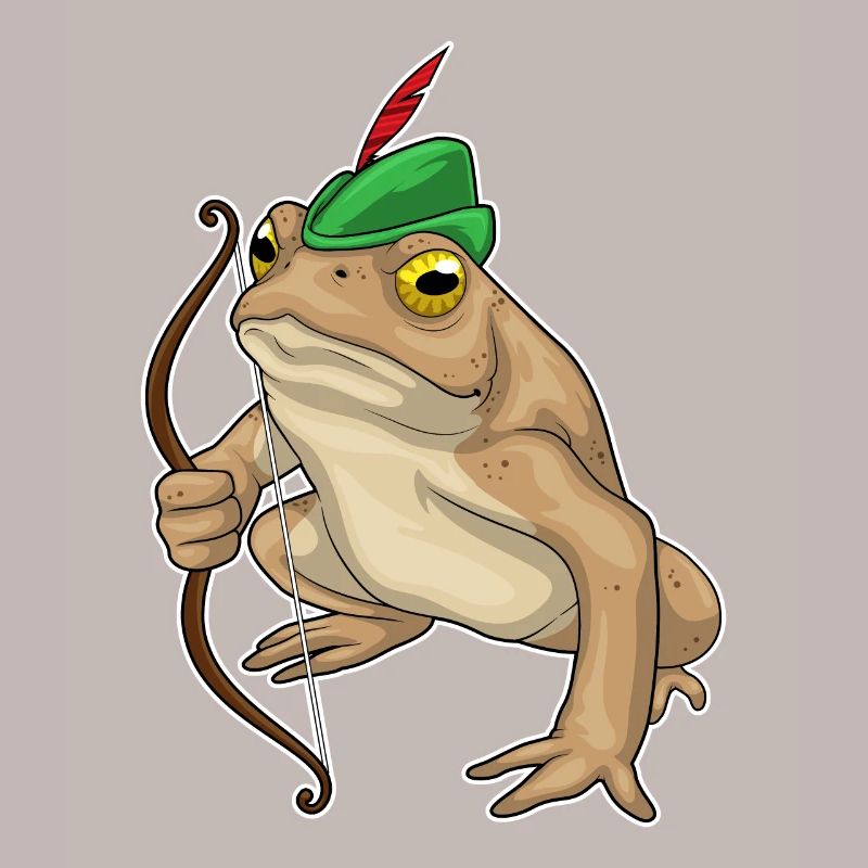 Frosch Bogenschütze Bogen