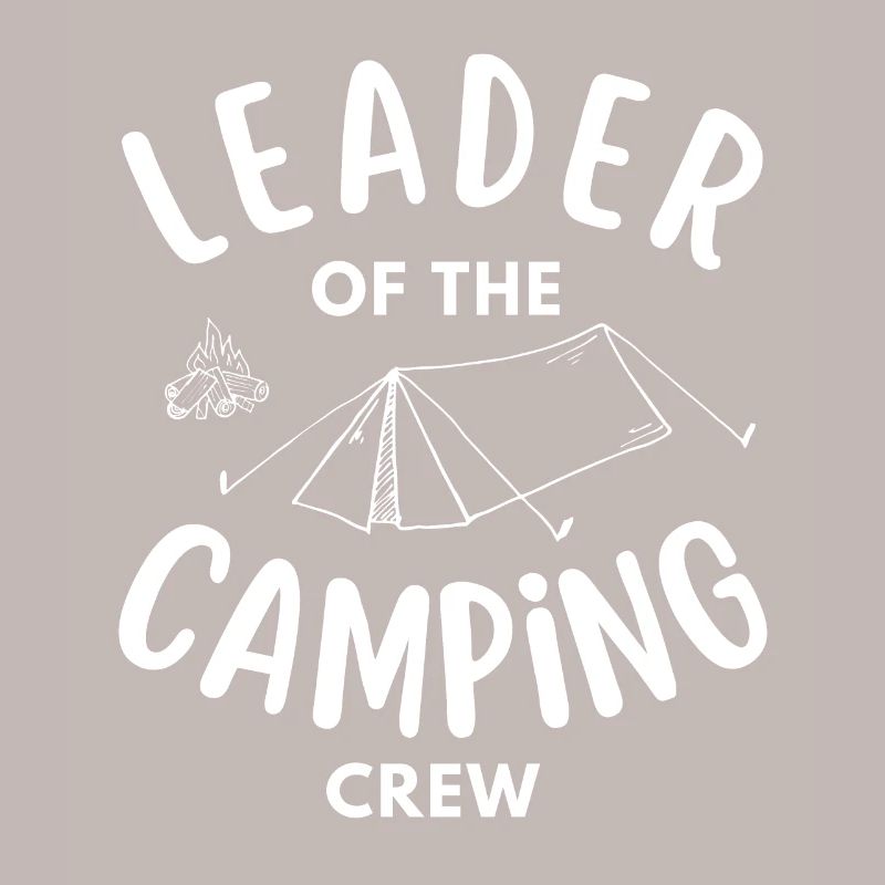 Chef de l’équipe de camping drôle