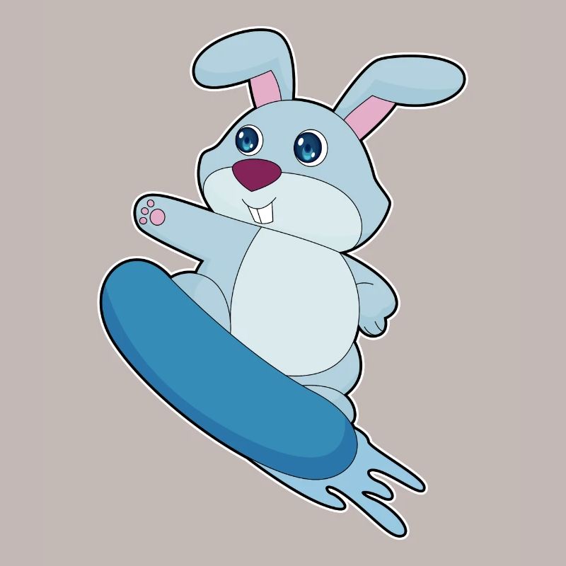 Rabbit Snowboarder Snowboard
