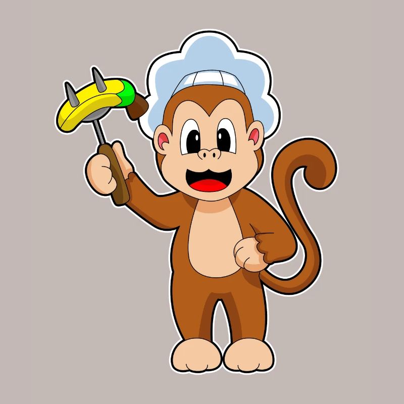 Monkey Cook Banane