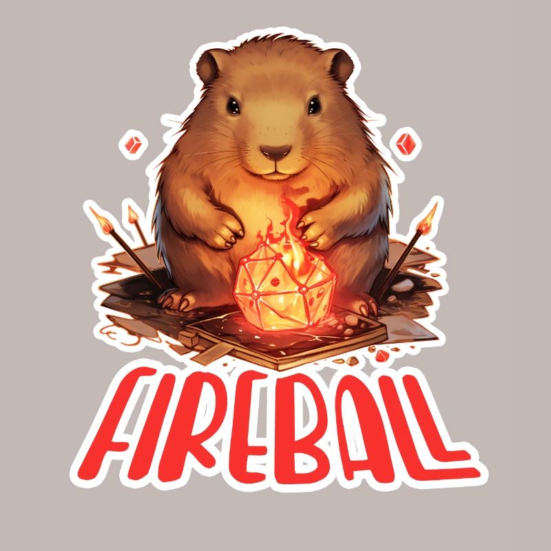 Capybara Mage – Conception de RPG boule de feu