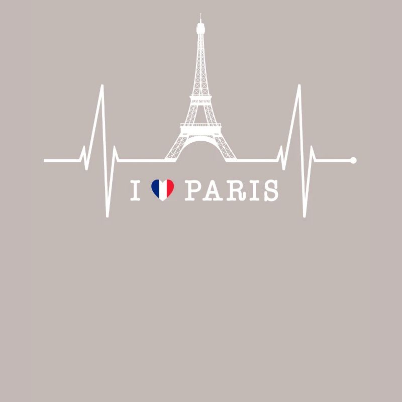Paris Skyline Herzschlag Eiffelturm Frankreich