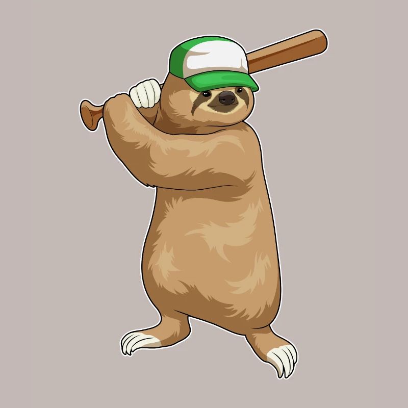 Sloth Baseball Batte de Baseball