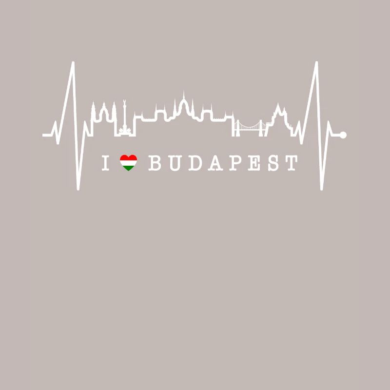 Budapest Skyline Herzschlag Ungarn Herz Budapester