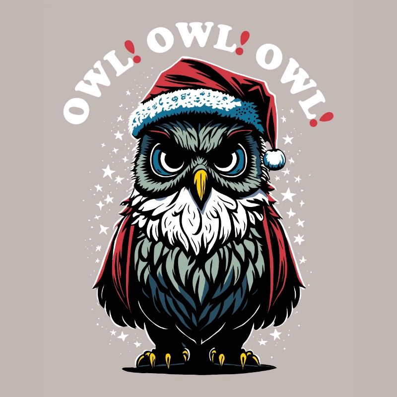 Weihnachtsmann Eule