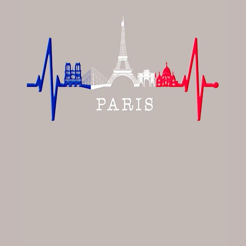 Paris Skyline Herzschlag Eiffelturm Frankreich