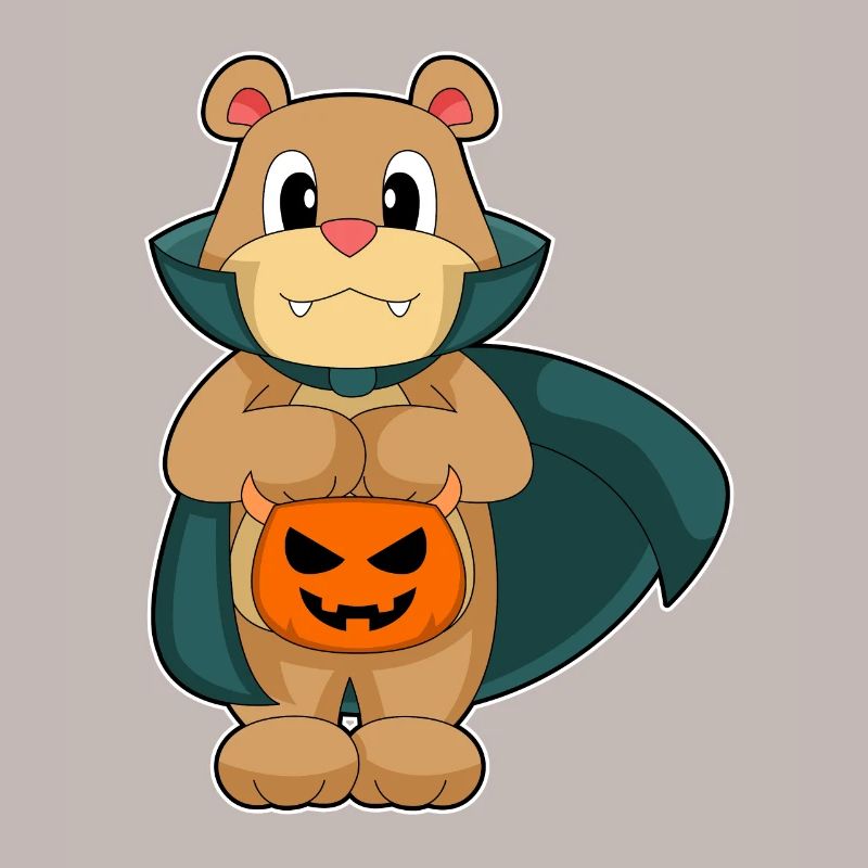 Bear Halloween Vampire