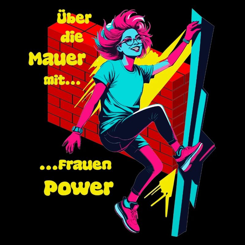 Über die Mauer mit Frauen Power