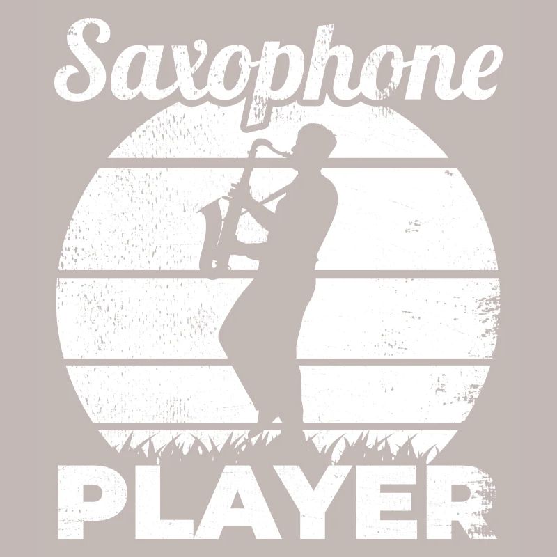 Funny saxophone player