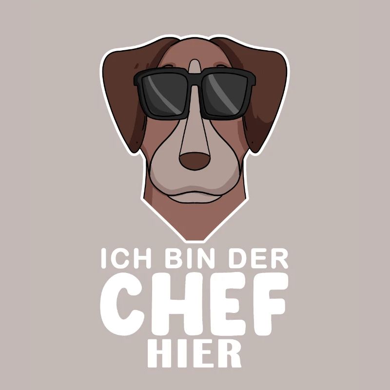 Chef Spruch Anführer Hund Pointer Motiv