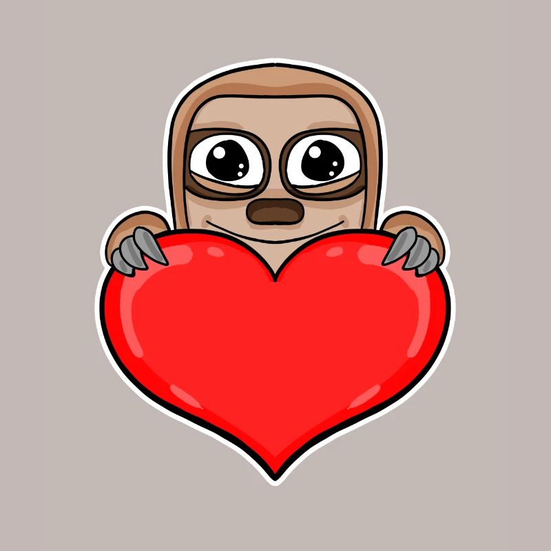 Sloth Heart Romantic