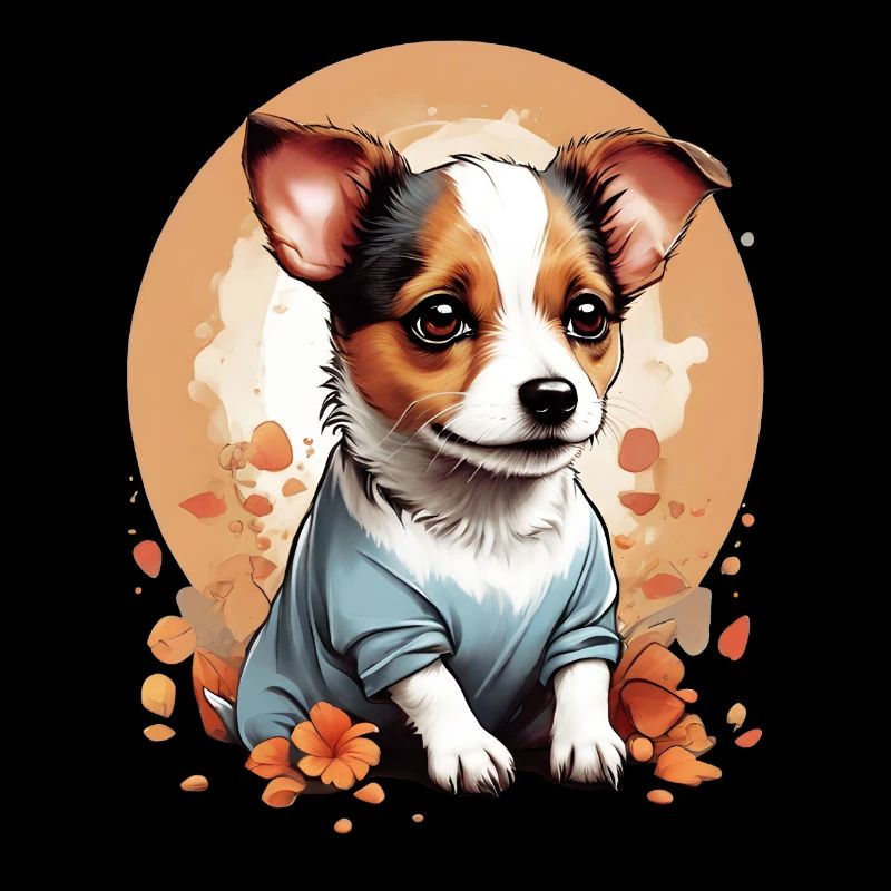 Mignon Petit Chiot Jack Russell