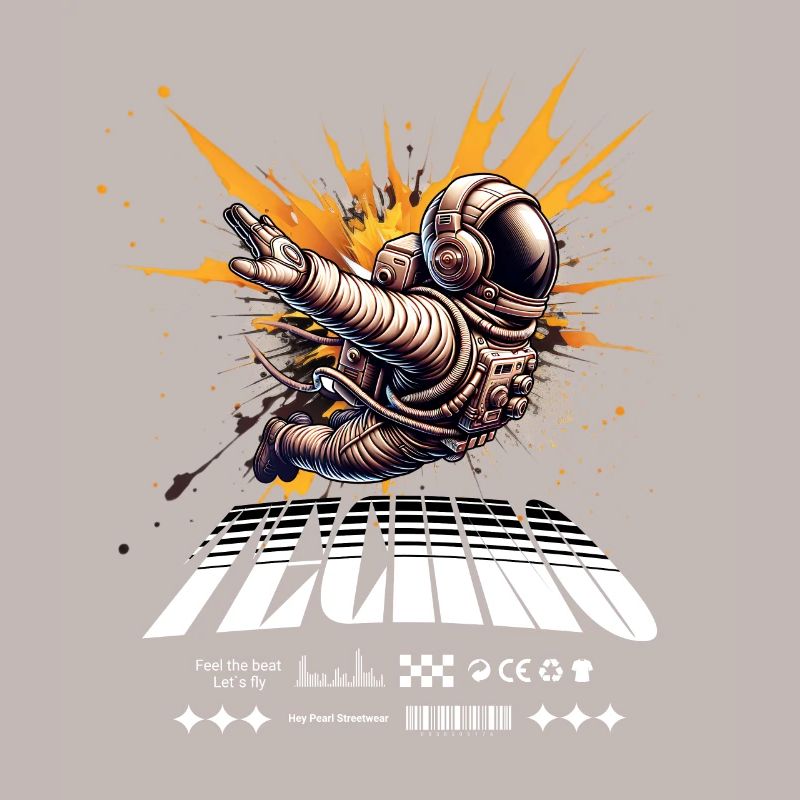 Astronaute en Spray Splash Techno