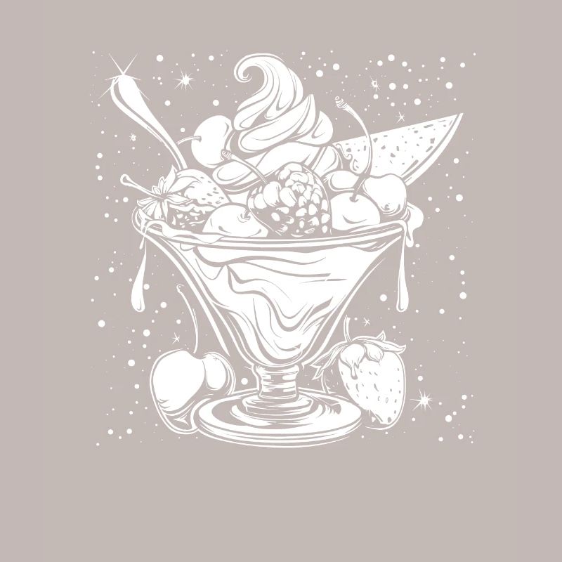 Dessin de coupe glacée