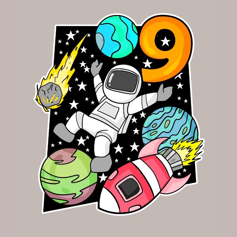 Astronaute - 9e anniversaire garçon