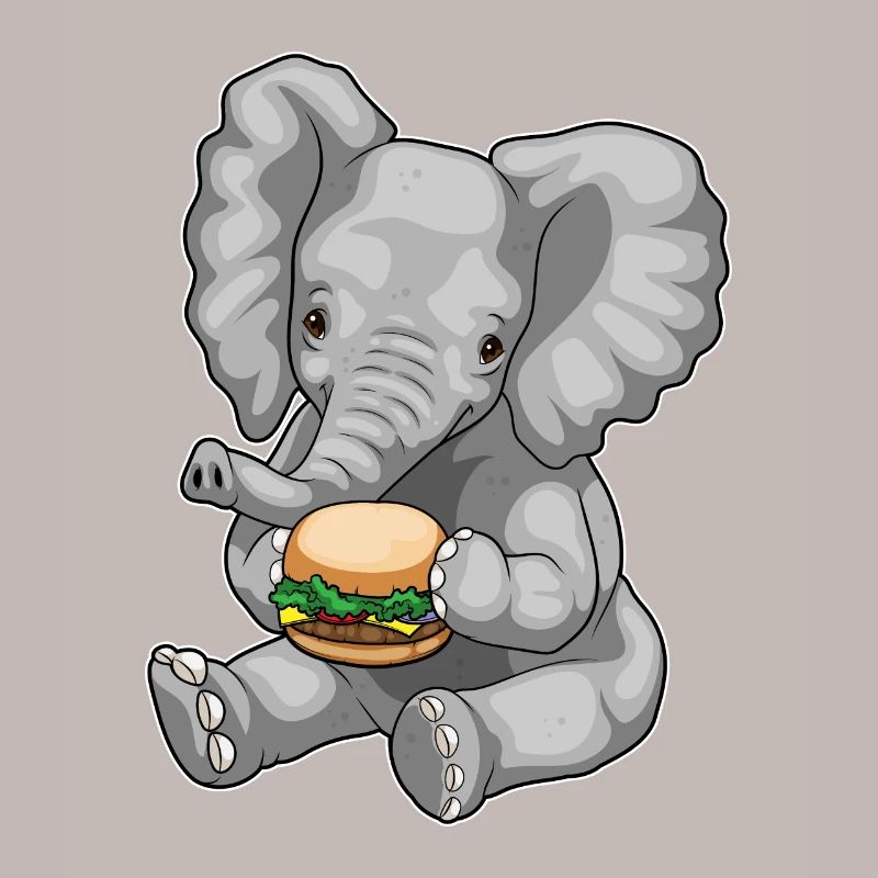 Cheeseburger éléphant