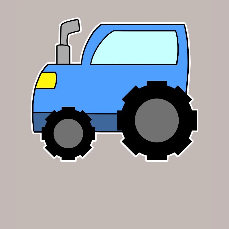 Traktor Blau