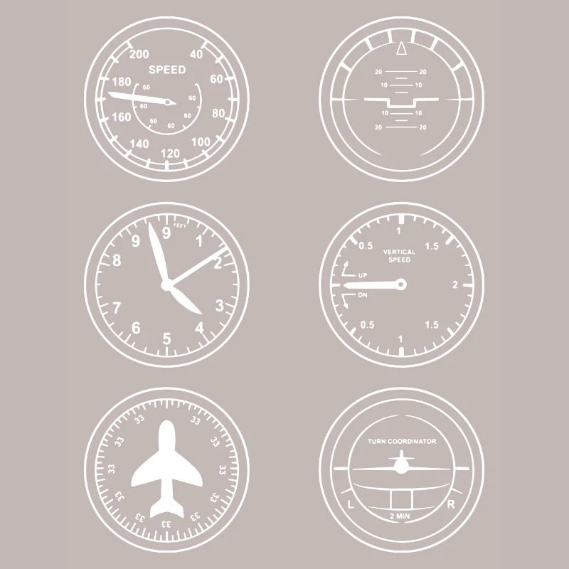 Flugzeug Instrumente