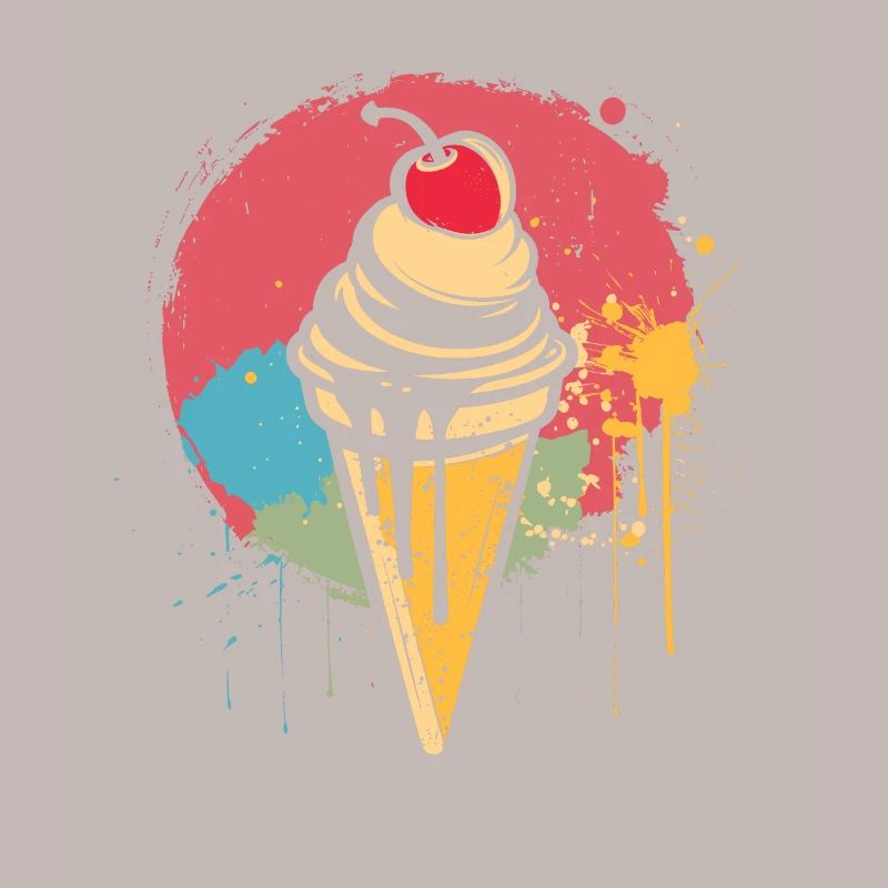 Graffiti de cornet de crème glacée