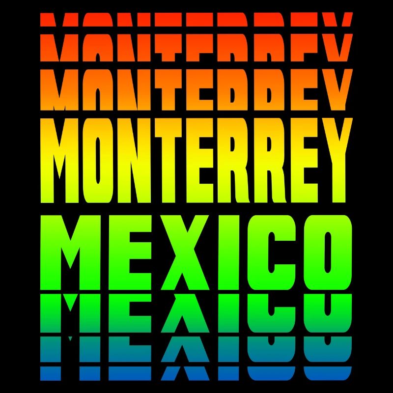 Monterrey Mexico rainbow design