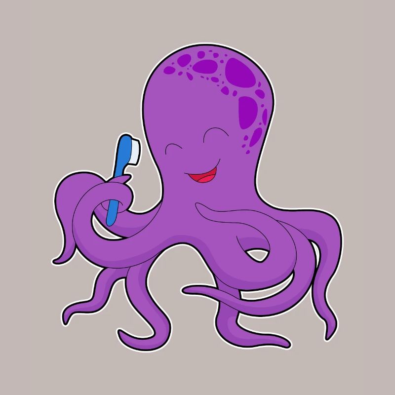 Octopus Brosse à dents